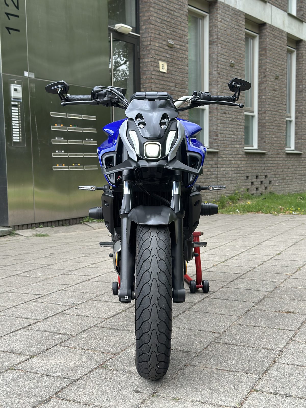 Yamaha MT-07 2021 Icon Blue, vooraanzicht
