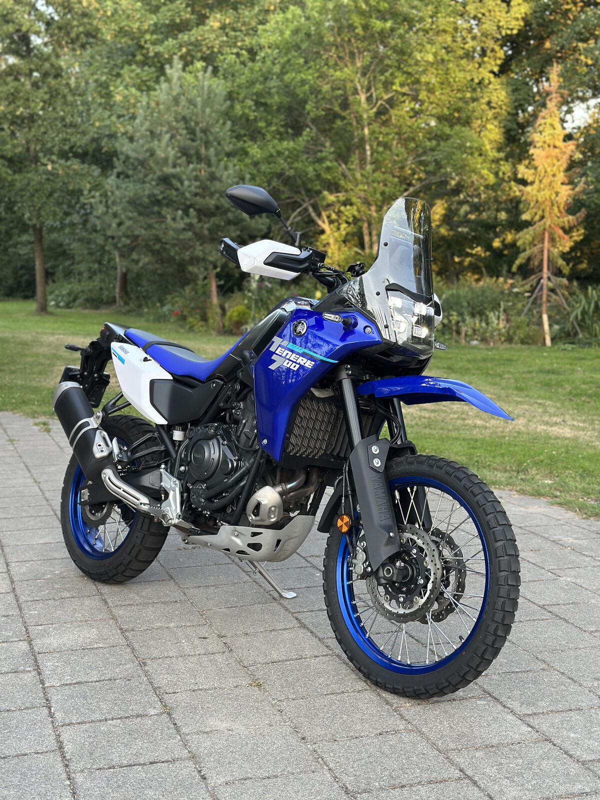 Yamaha Ténéré 700 2025, driekwart vooraanzicht